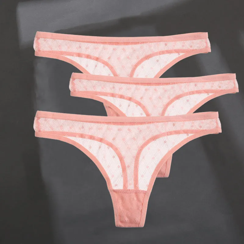 Fashion Sexy Solid Color Breathable Women's Thong