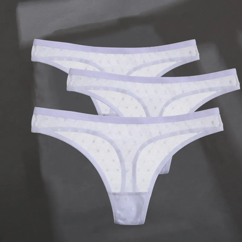 Fashion Sexy Solid Color Breathable Women's Thong