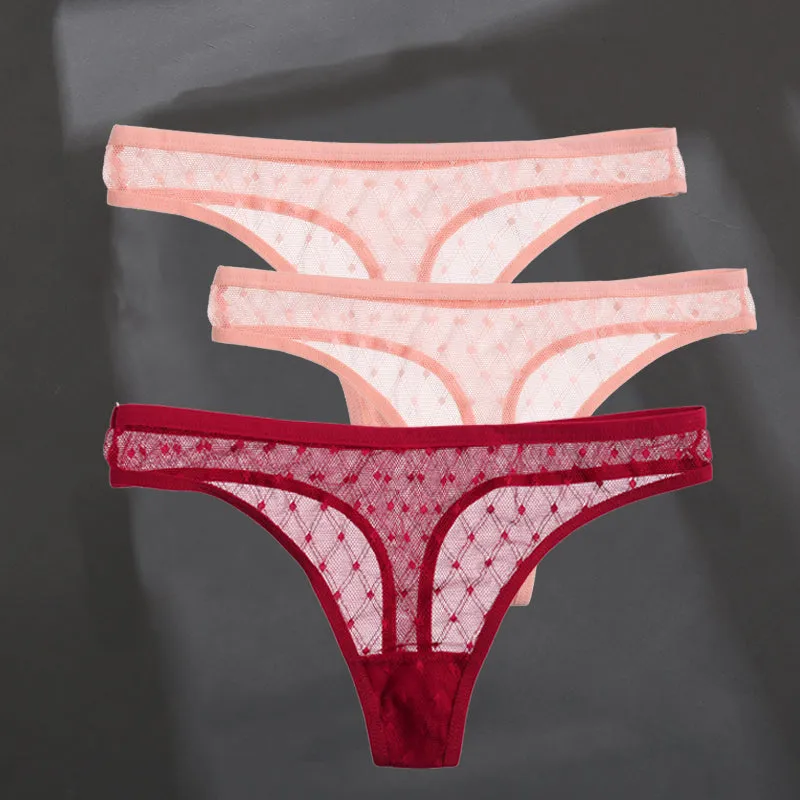 Fashion Sexy Solid Color Breathable Women's Thong