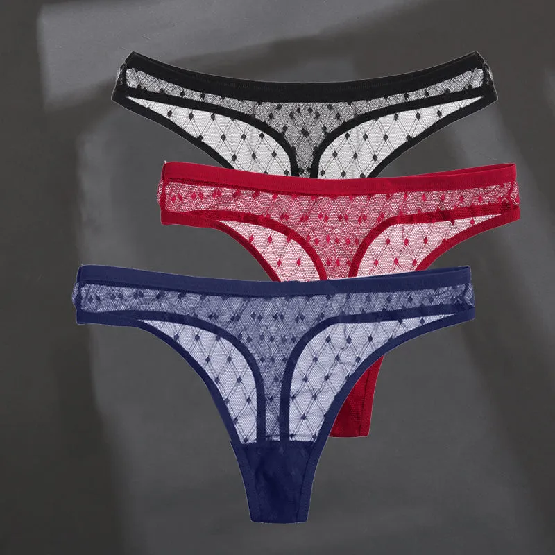 Fashion Sexy Solid Color Breathable Women's Thong