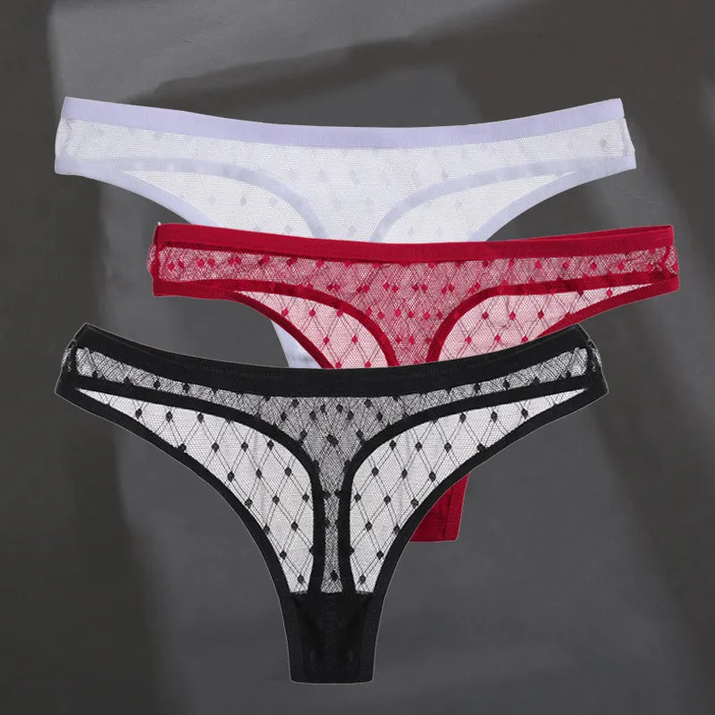 Fashion Sexy Solid Color Breathable Women's Thong