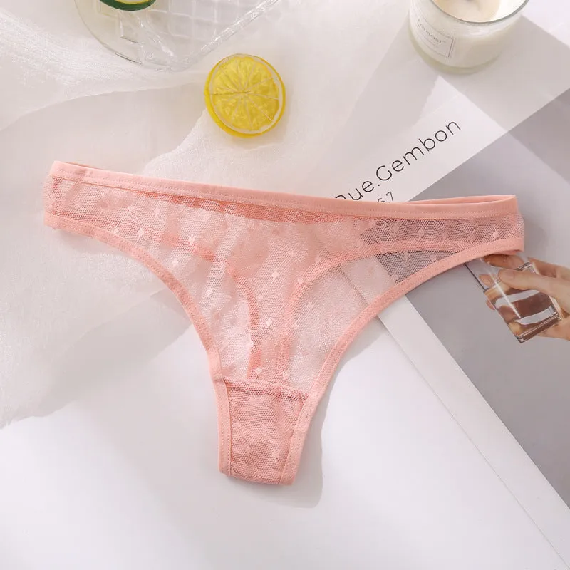 Fashion Sexy Solid Color Breathable Women's Thong