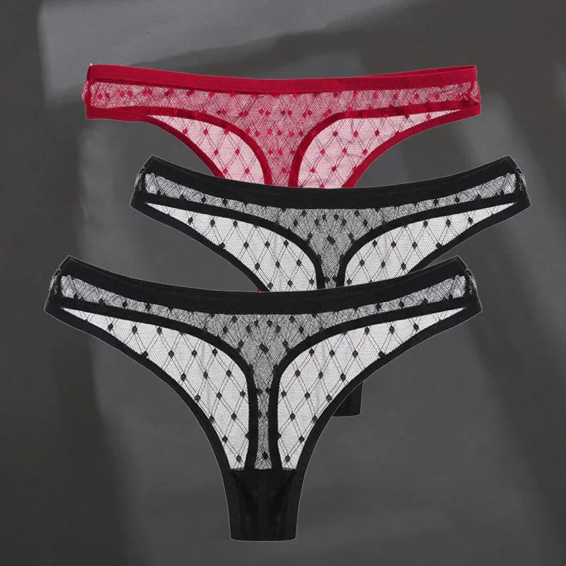 Fashion Sexy Solid Color Breathable Women's Thong