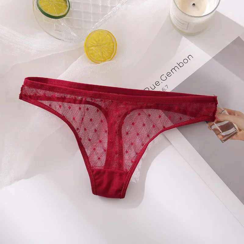 Fashion Sexy Solid Color Breathable Women's Thong