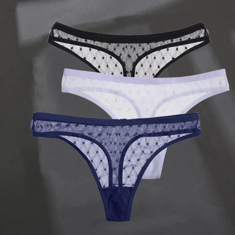 Fashion Sexy Solid Color Breathable Women's Thong