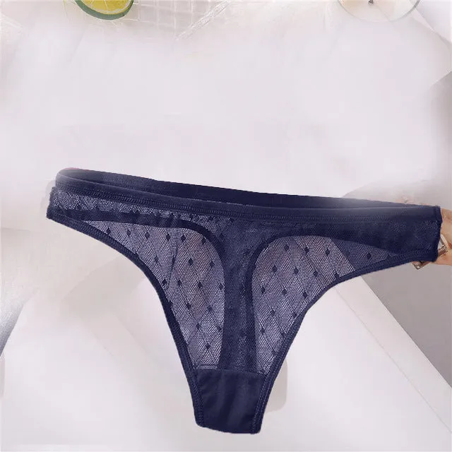Fashion Sexy Solid Color Breathable Women's Thong