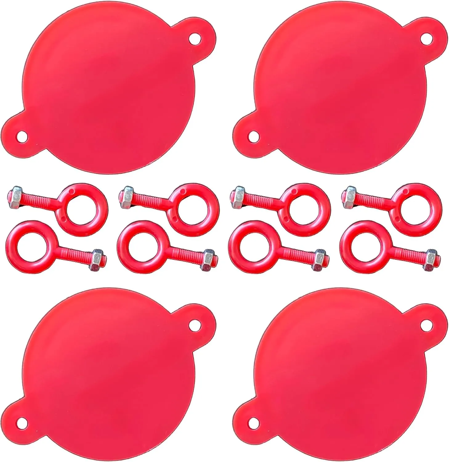 FDC Breakable Caps Plastic 2-1/2' - Fire Department Connection Caps - Red - 4 Pack