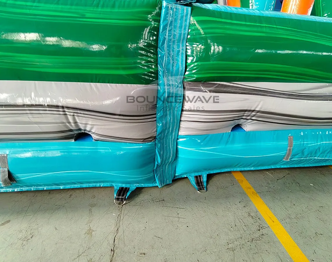 Fiji Falls Double Dash Splash Inflatable Obstacle Course