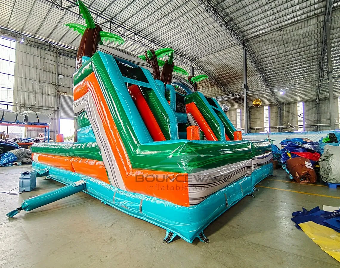 Fiji Falls Double Dash Splash Inflatable Obstacle Course