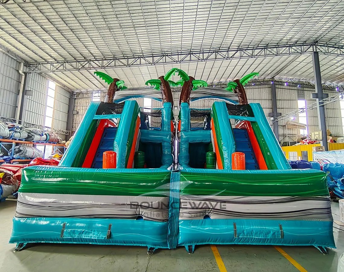Fiji Falls Double Dash Splash Inflatable Obstacle Course