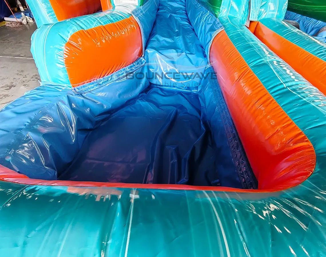 Fiji Falls Double Dash Splash Inflatable Obstacle Course