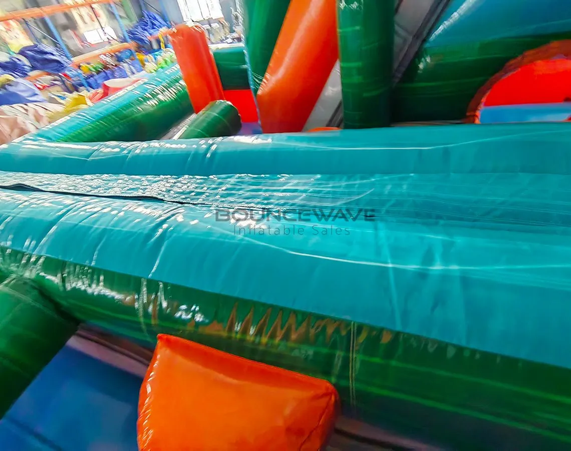 Fiji Falls Double Dash Splash Inflatable Obstacle Course