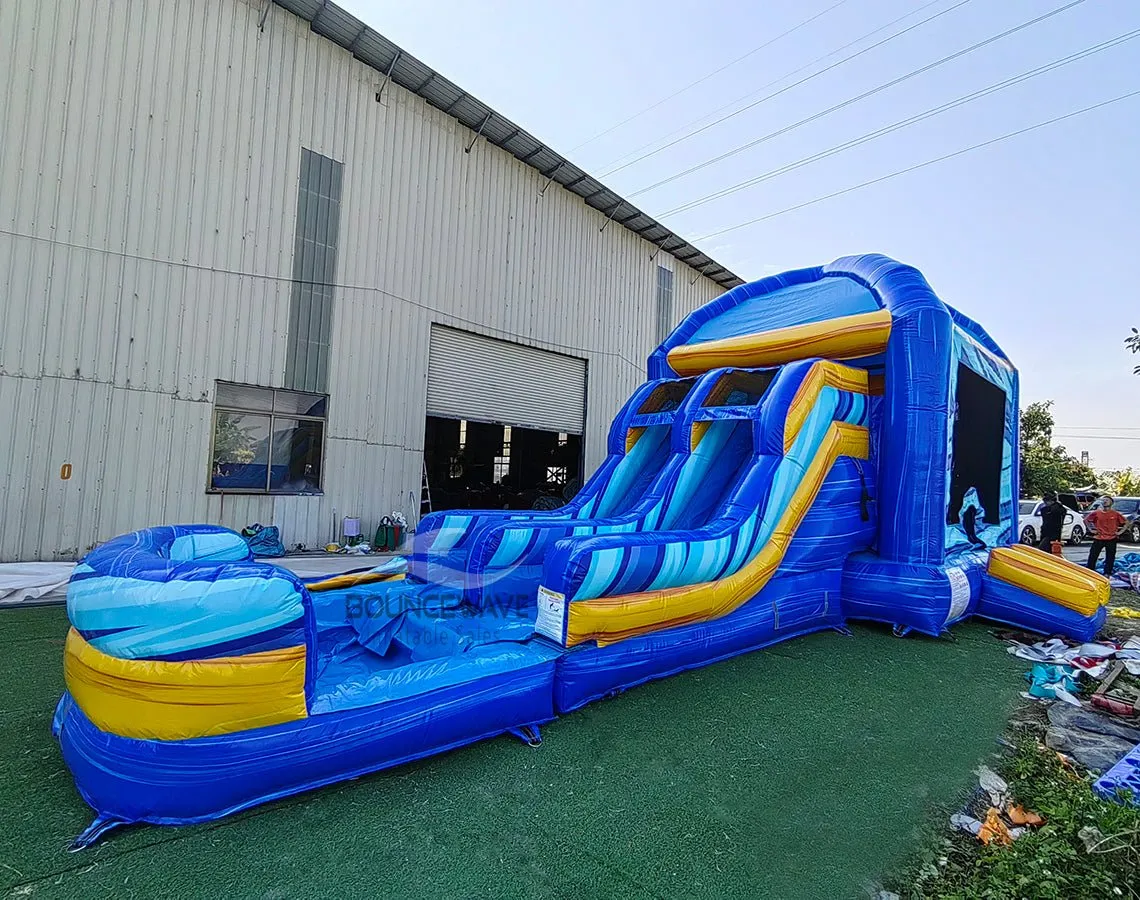 Flashpoint Mega Dome Dual Lane Bounce House with Slide (Wet/Dry)