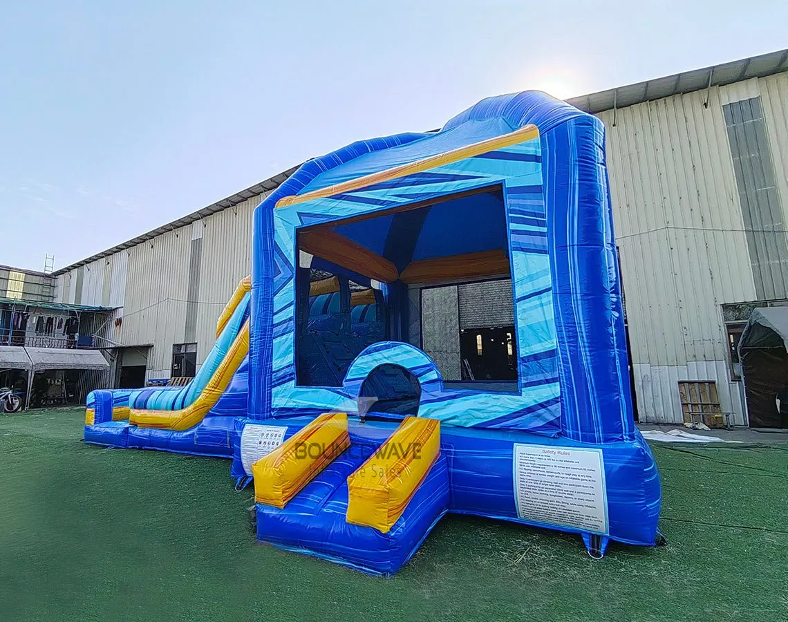 Flashpoint Mega Dome Dual Lane Bounce House with Slide (Wet/Dry)