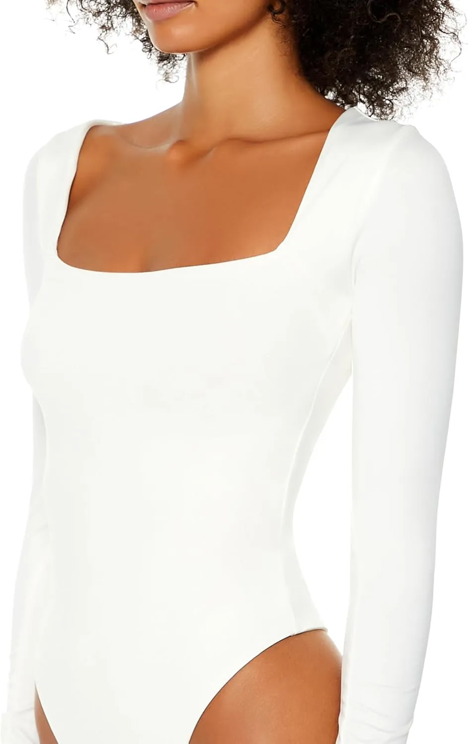 Forever 21 womens Contour Sculpt Long-sleeve Bodysuit