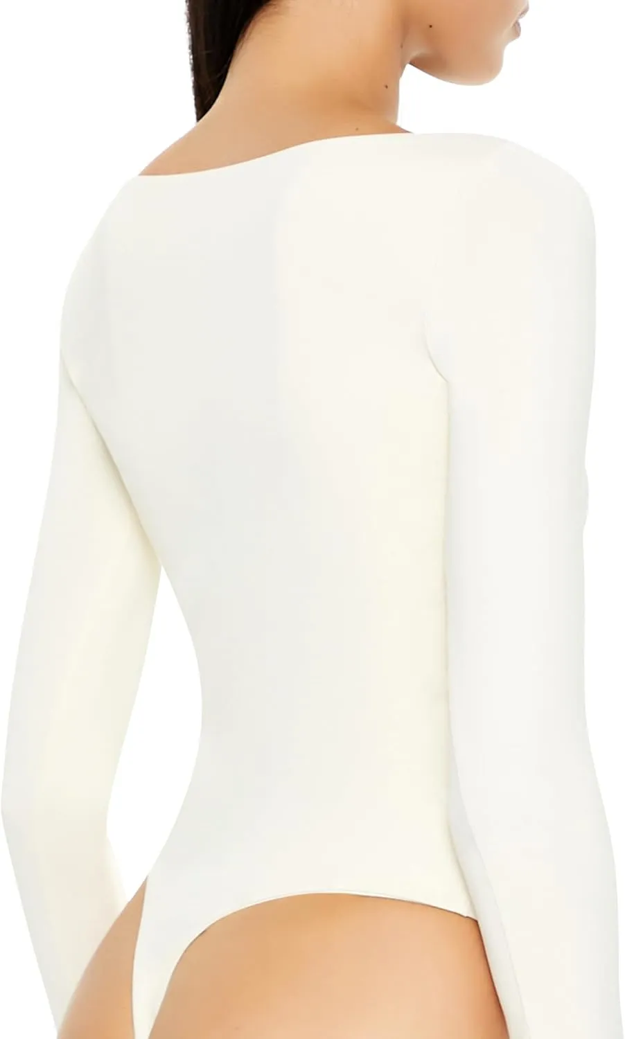 Forever 21 womens Contour Sculpt Long-sleeve Bodysuit