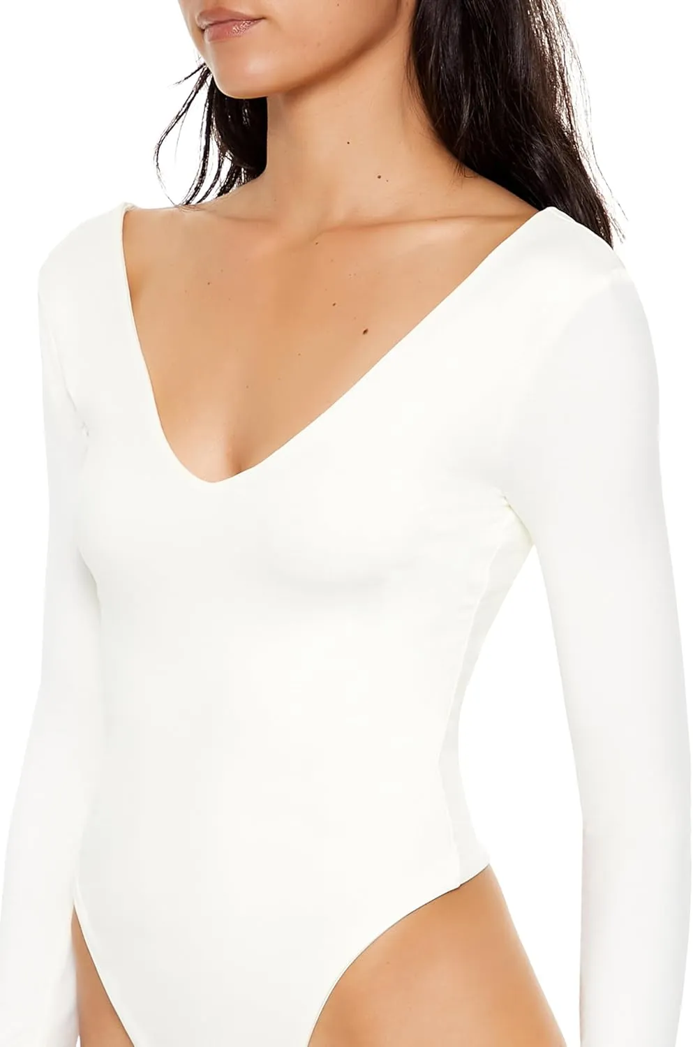 Forever 21 womens Contour Sculpt V-neck Bodysuit
