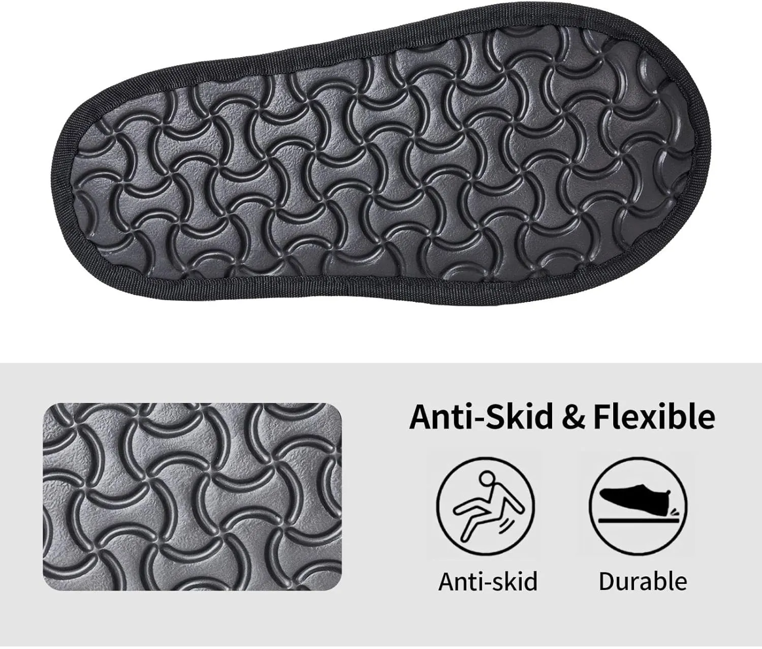 Furry Slippers for Men Women Non-slip Slides Memory Foam Slippers Moose Mountain Pine Tree Wilderness Slippers Warm Comfy Plush Shoes Winter House Shoes for Indoor Outdoor