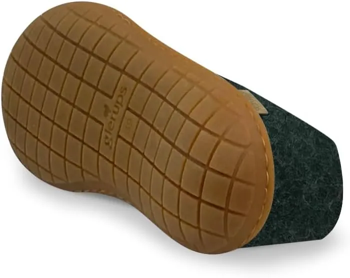 Glerups 100% Gotland Sheep Wool Shoe Slipper with rubber sole - Unisex