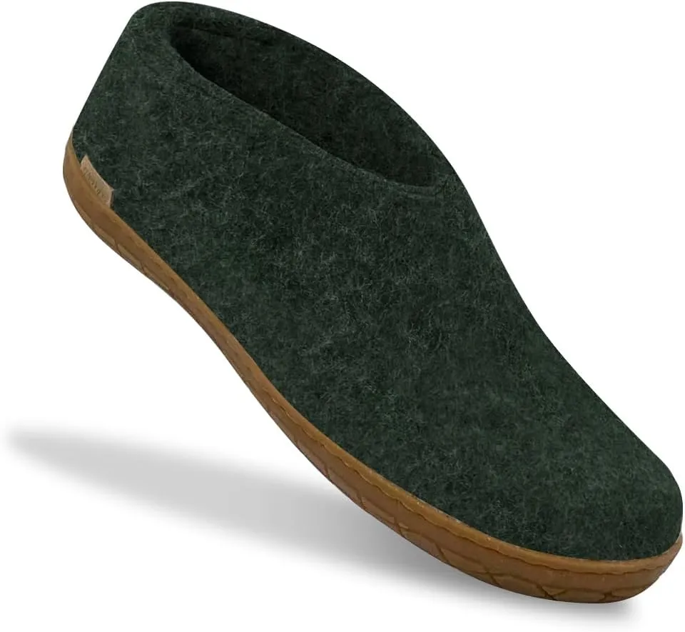Glerups 100% Gotland Sheep Wool Shoe Slipper with rubber sole - Unisex