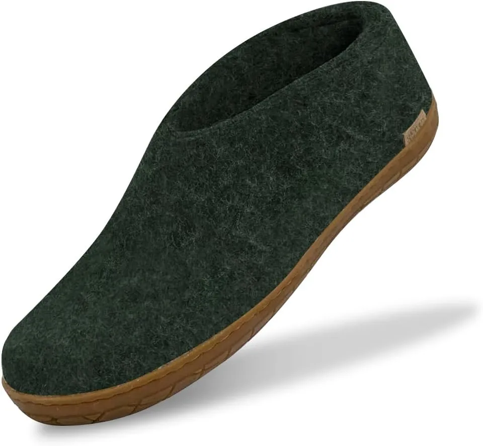 Glerups 100% Gotland Sheep Wool Shoe Slipper with rubber sole - Unisex