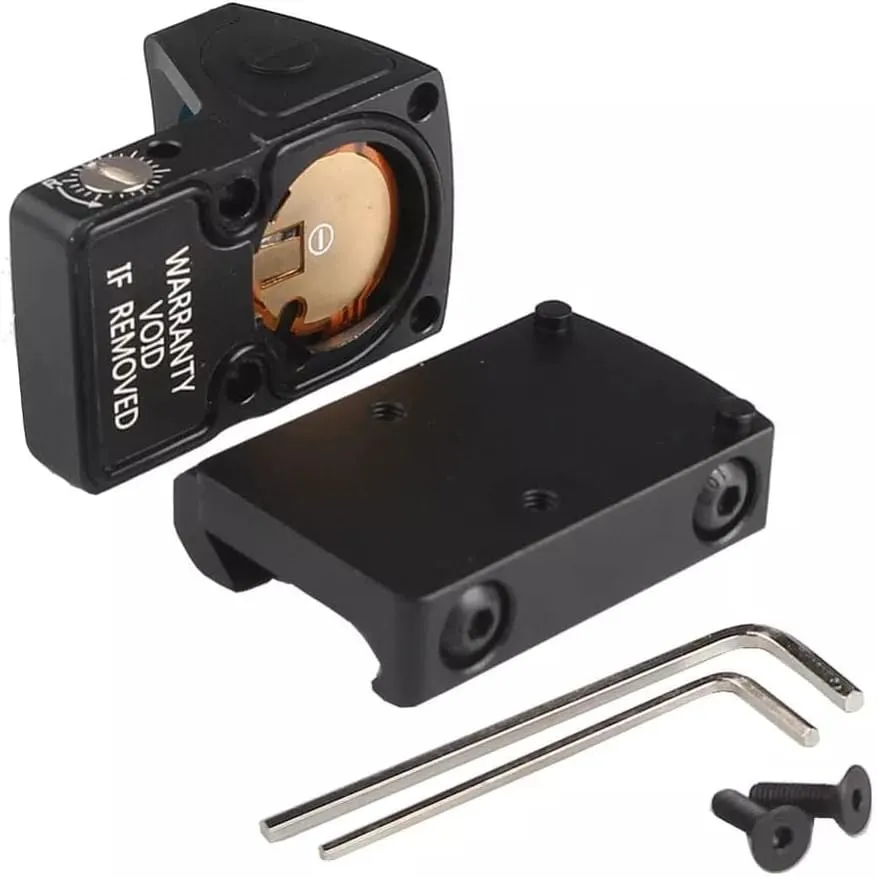GOTICAL – Combo of 2 - RMR Cover Plate for Glock 17 19 26 Cut Slides with Front and Rear Sight RMT S2
