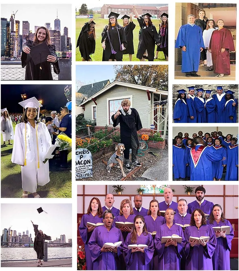 GraduationForYou Graduation Gown Matte Gown Only. for All Graduations. College, High School and All Other Graduations.