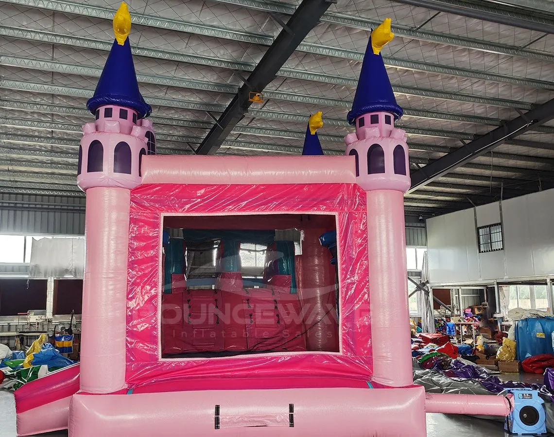 Grand Royal Castle Dual Lane Bounce House with Slide (Wet/Dry)