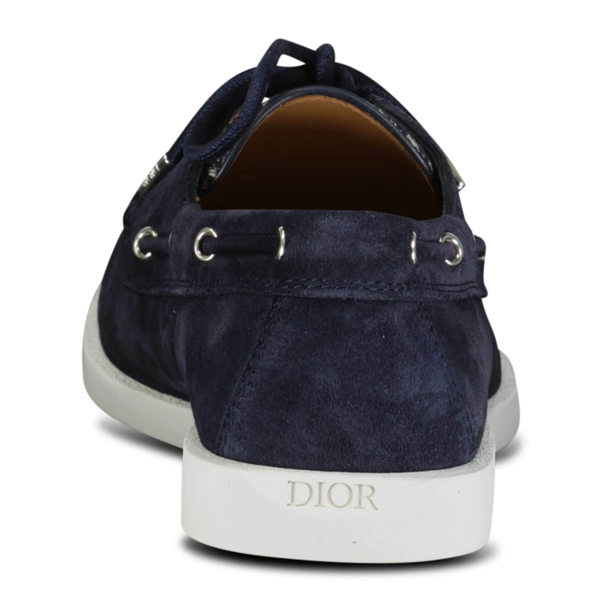 Granville Boat Shoe Navy & Beige Suede