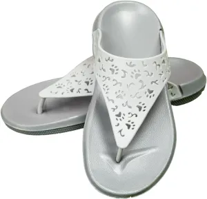 GreaterGood Cut Out Paw Print Flip Flops Lightweight EVA Slip On Animal Lover Summer Sandals Gifts for Women Mom Ladies