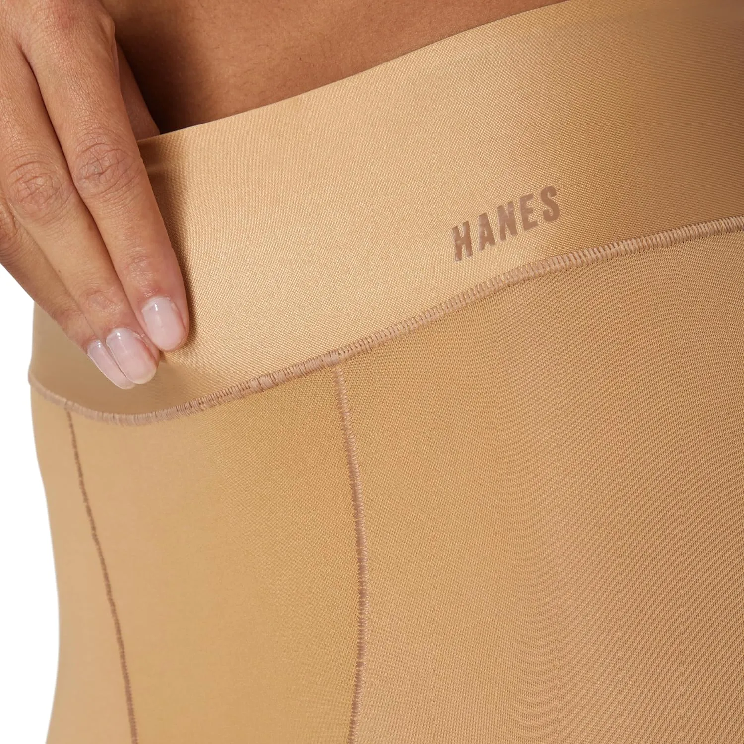 Hanes Women's Moves Underwear, Anti-Chafe Slip Shorts, Microfiber Slip Shorts for Women, 2-Pack