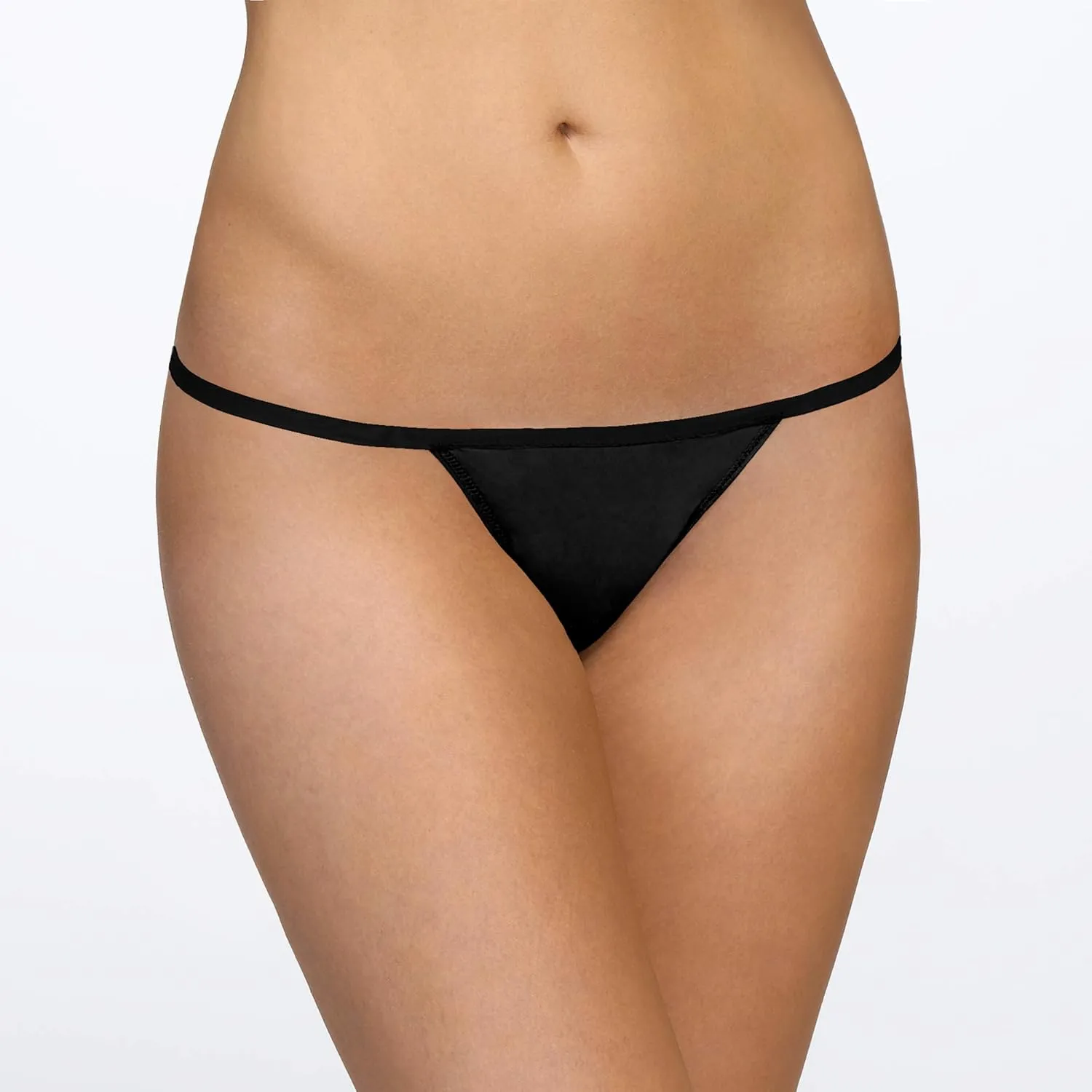hanky panky - BreatheSoft G String Thong for Women | Cotton Lingerie, Smooth Seamless Underwear | One Size | 3 multi pack
