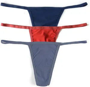 hanky panky - BreatheSoft G String Thong for Women | Cotton Lingerie, Smooth Seamless Underwear | One Size | 3 multi pack