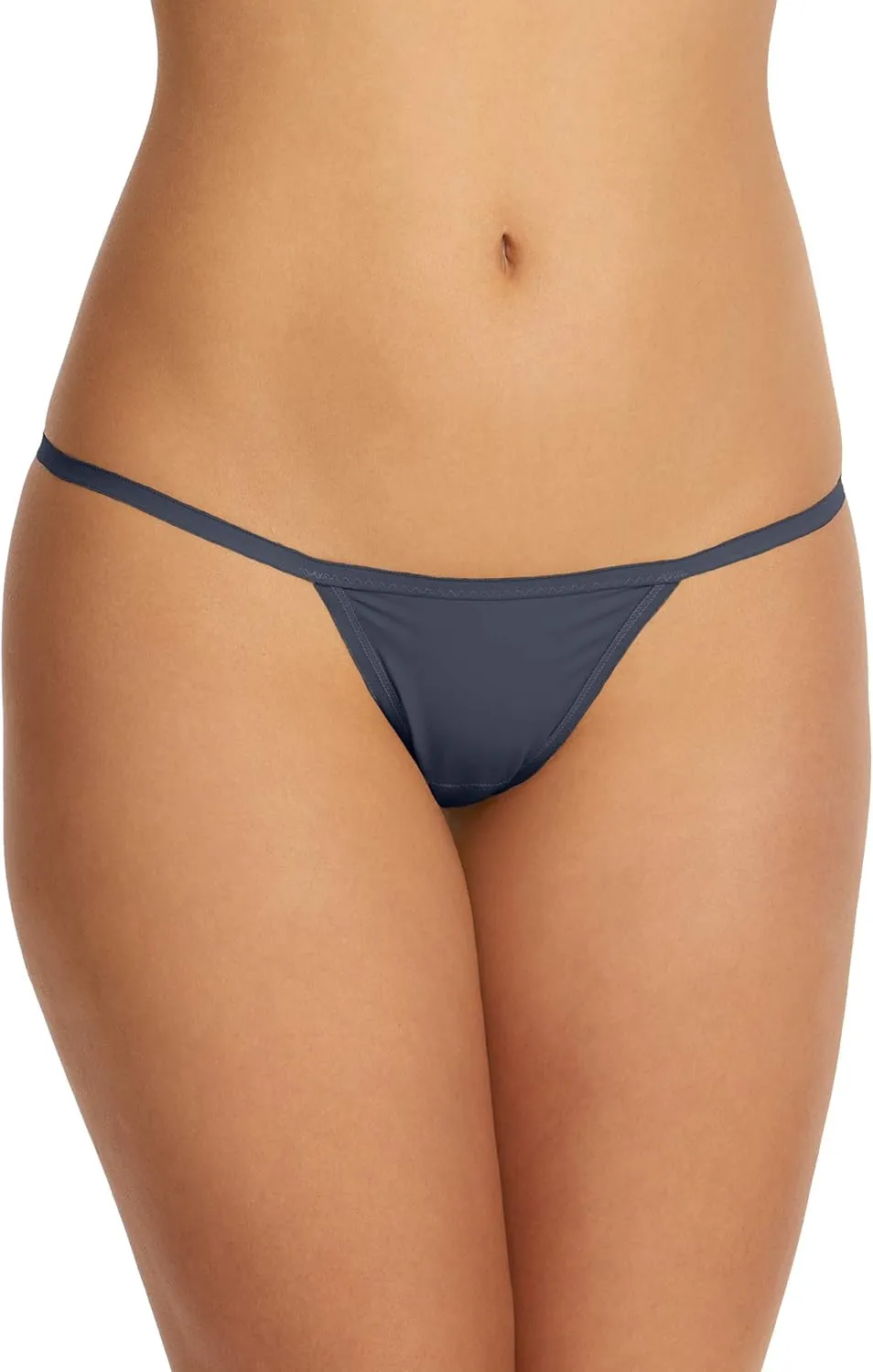 hanky panky - BreatheSoft G String Thong for Women | Cotton Lingerie, Smooth Seamless Underwear | One Size | 3 multi pack