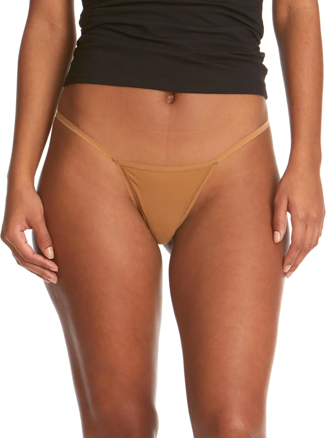 hanky panky - BreatheSoft G String Thong for Women | Cotton Lingerie, Smooth Seamless Underwear | One Size | 3 multi pack