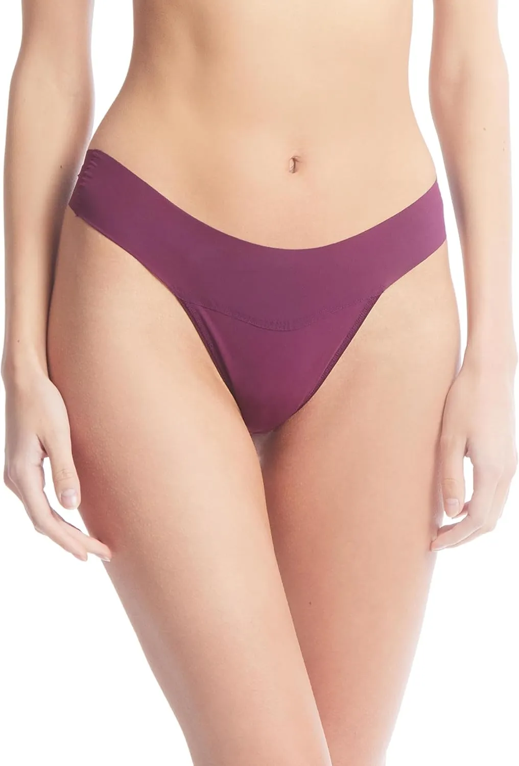 hanky panky - BreatheSoft Natural Rise Thongs for Women | Comfortable Everyday Lingerie Panties | Sizes (XS-XL) | 3 pack