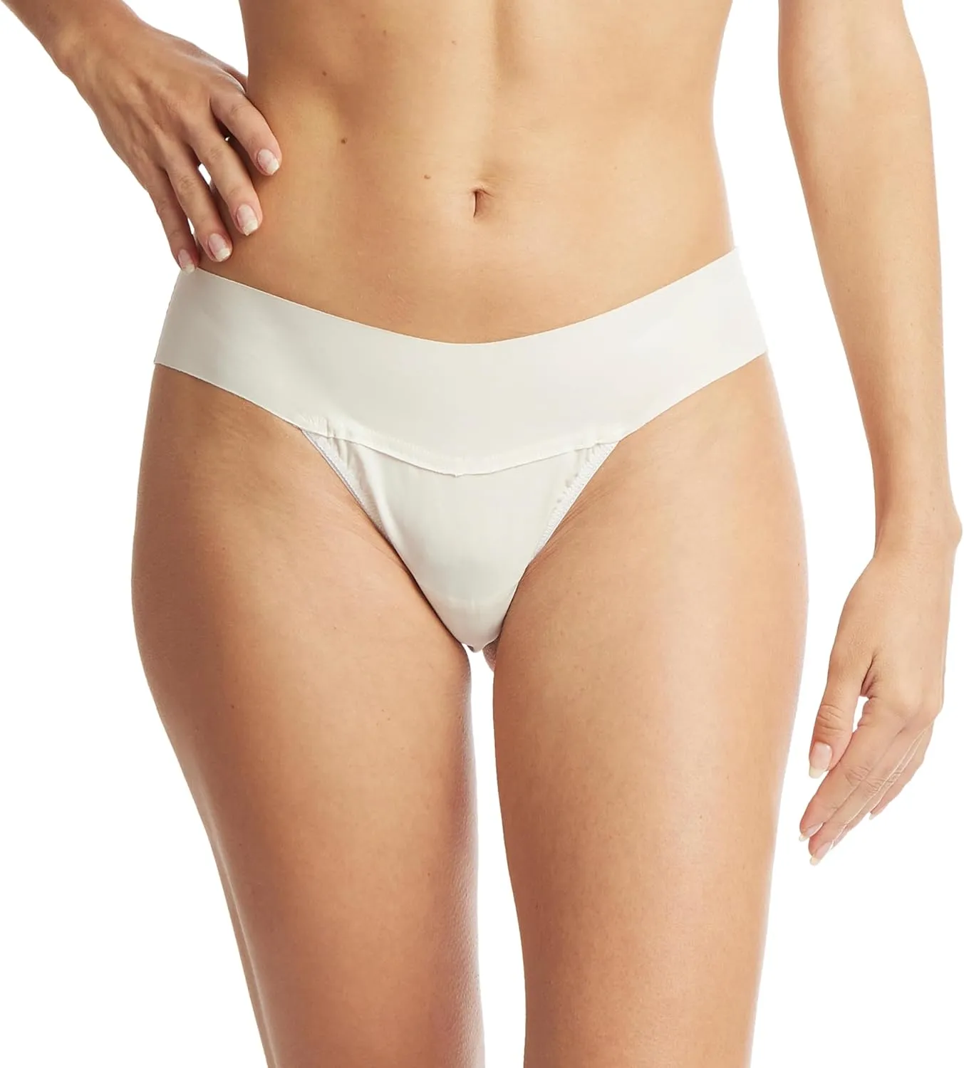 hanky panky - BreatheSoft Natural Rise Thongs for Women | Comfortable Everyday Lingerie Panties | Sizes (XS-XL) | 3 pack