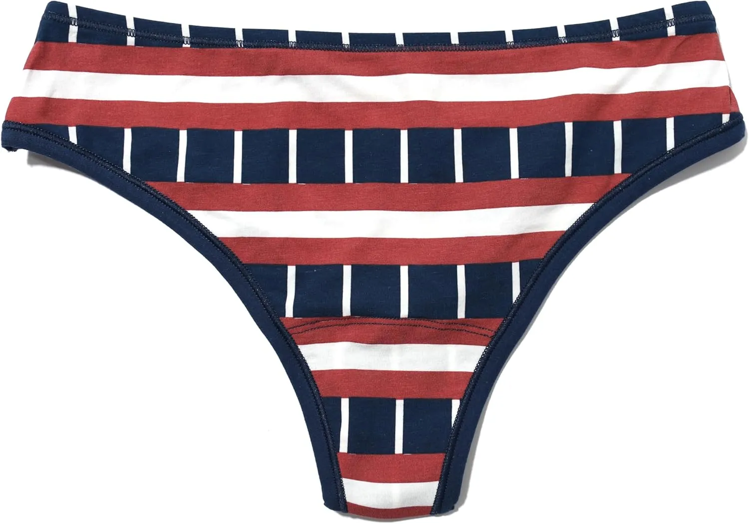 hanky panky - PlayStretch Natural Rise Thongs for Women | Stretch Cotton Underwear, Everyday Lingerie | Size (XS-XL) | 3 pack
