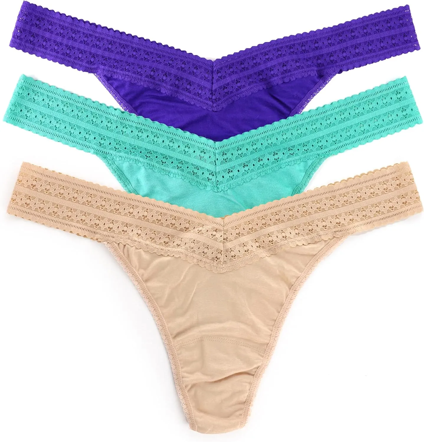 hanky panky, Plus DreamEase Tencel Modal Original Rise Thong Value 3 Pack for Women | Ultimate Comfort and Style | One Size 14-24
