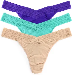hanky panky, Plus DreamEase Tencel Modal Original Rise Thong Value 3 Pack for Women | Ultimate Comfort and Style | One Size 14-24