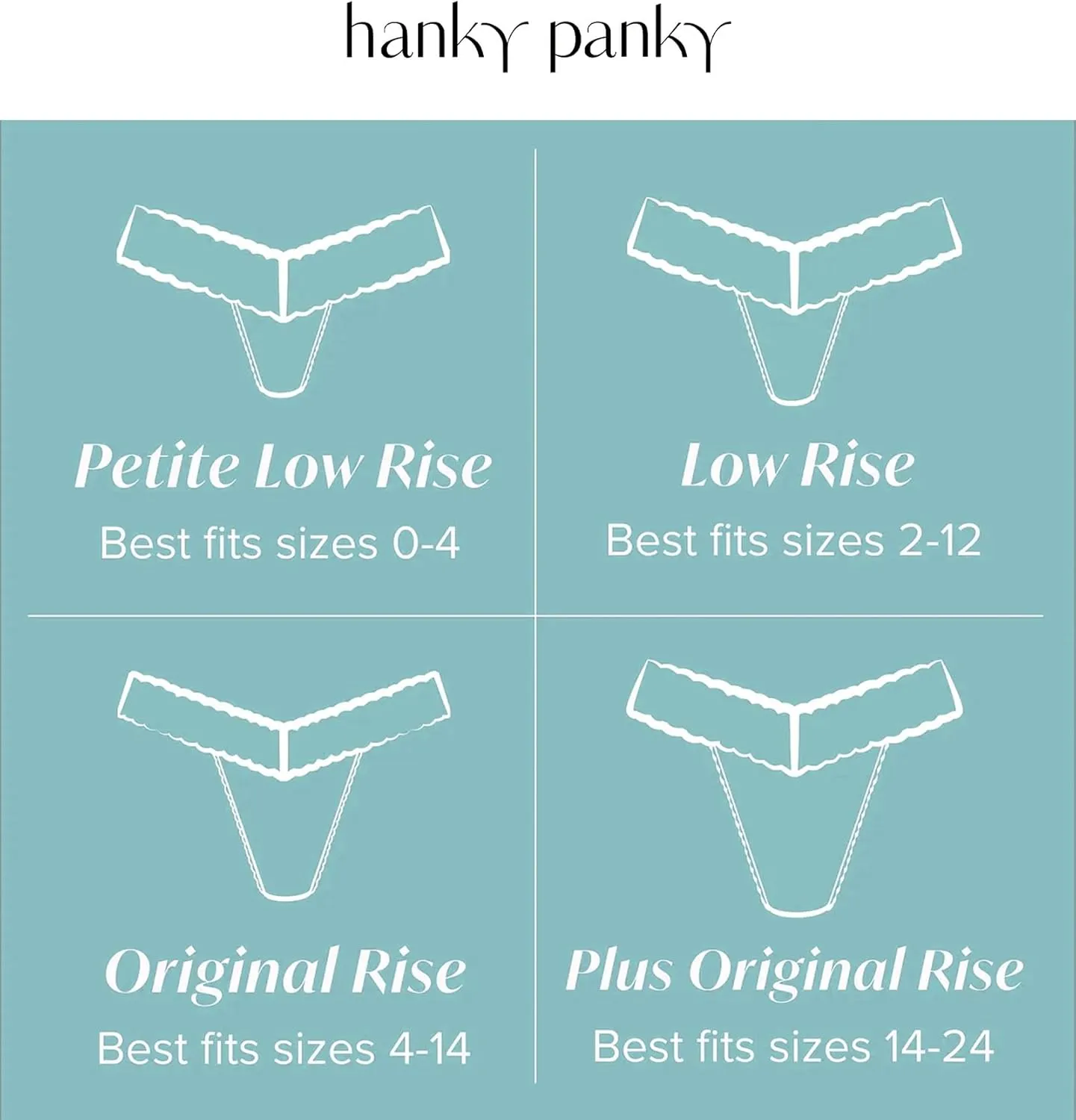 hanky panky, Supima Cotton Low Rise Thong, One Size (2-12)