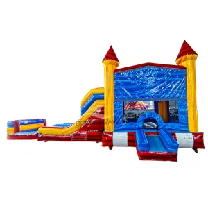Heatwave Dual Lane Panel Bounce House with Slide (Wet/Dry)