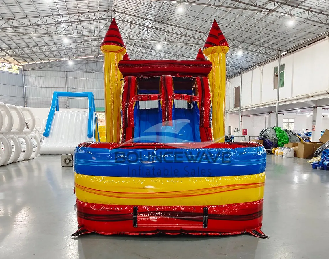 Heatwave Dual Lane Panel Bounce House with Slide (Wet/Dry)