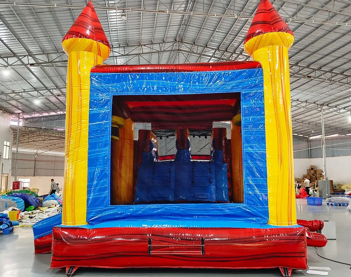 Heatwave Dual Lane Panel Bounce House with Slide (Wet/Dry)