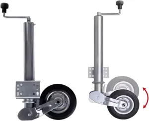 Heavy-Duty Trailer Jack Wheel - Boat Trailer Jack with Wheel, Lift Swivel Trailer Jack, 8 inches Automatic Guide Wheel, Folding Support Wheel Support, Bearing 400kg Trailer Support Wheels