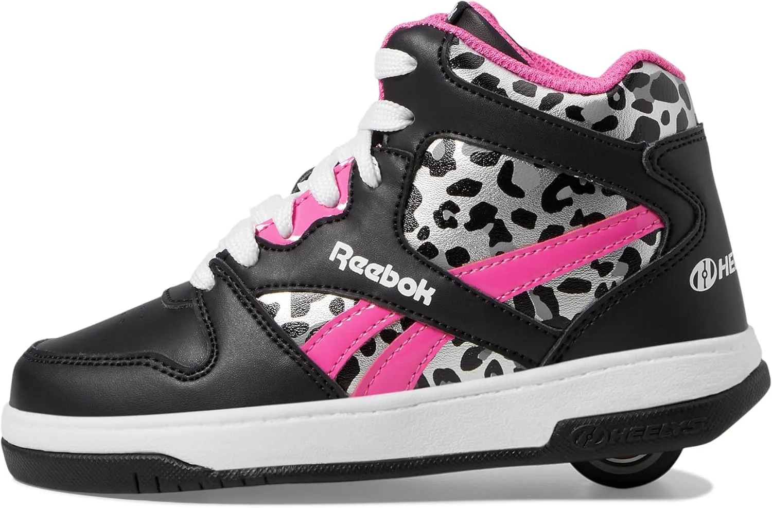 HEELYS Girl's Reebok Bb4500 Mid (Little Big Kid/Adult) Wheeled Heel Shoe
