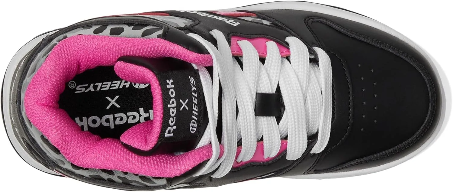 HEELYS Girl's Reebok Bb4500 Mid (Little Big Kid/Adult) Wheeled Heel Shoe