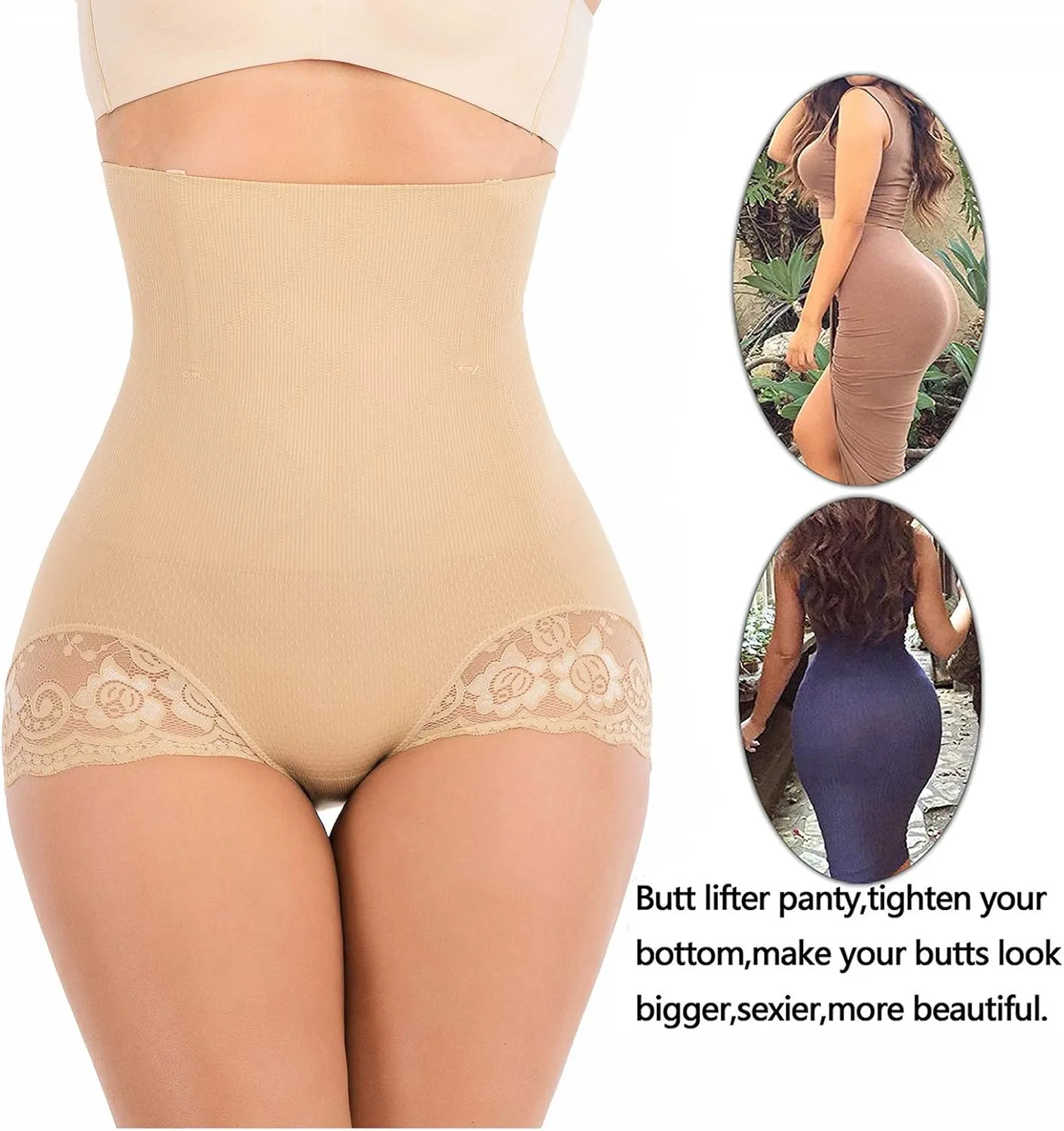 Hioffer 328 Women Waist Cincher Girdle Tummy Slimmer Sexy Thong Panty Shapewear