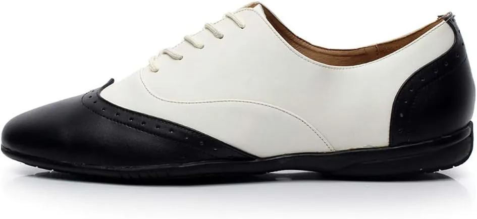 HIPPOSEUS Men's Latin Ballroom Dance Shoes Rubber Sole Wedding Party Dance Pums,Model 9015