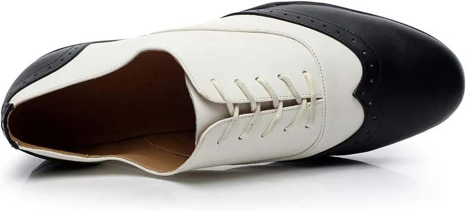 HIPPOSEUS Men's Latin Ballroom Dance Shoes Rubber Sole Wedding Party Dance Pums,Model 9015